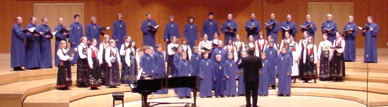 Touring choir consisting of two choirs from Stavanger Cathederal, Norway